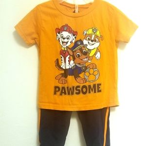 2/$20 Boys 2T Paw Patrol Set T-Shirt & Pants